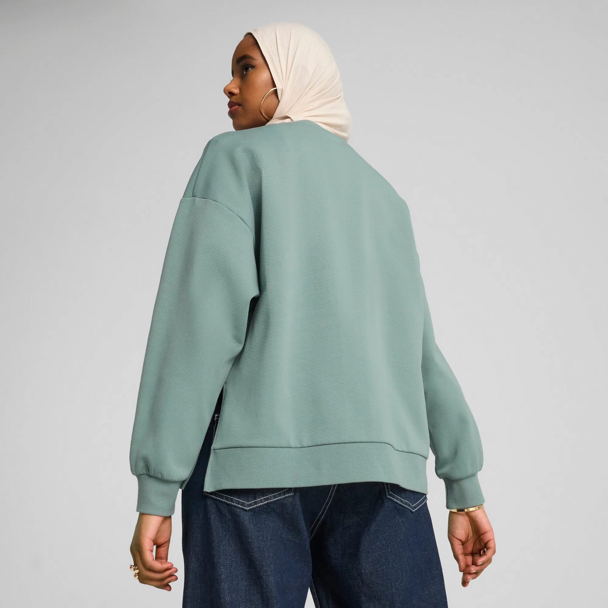 PUMA Damen Basic-Outdoor-Oversized-Crew-Sweatshirt