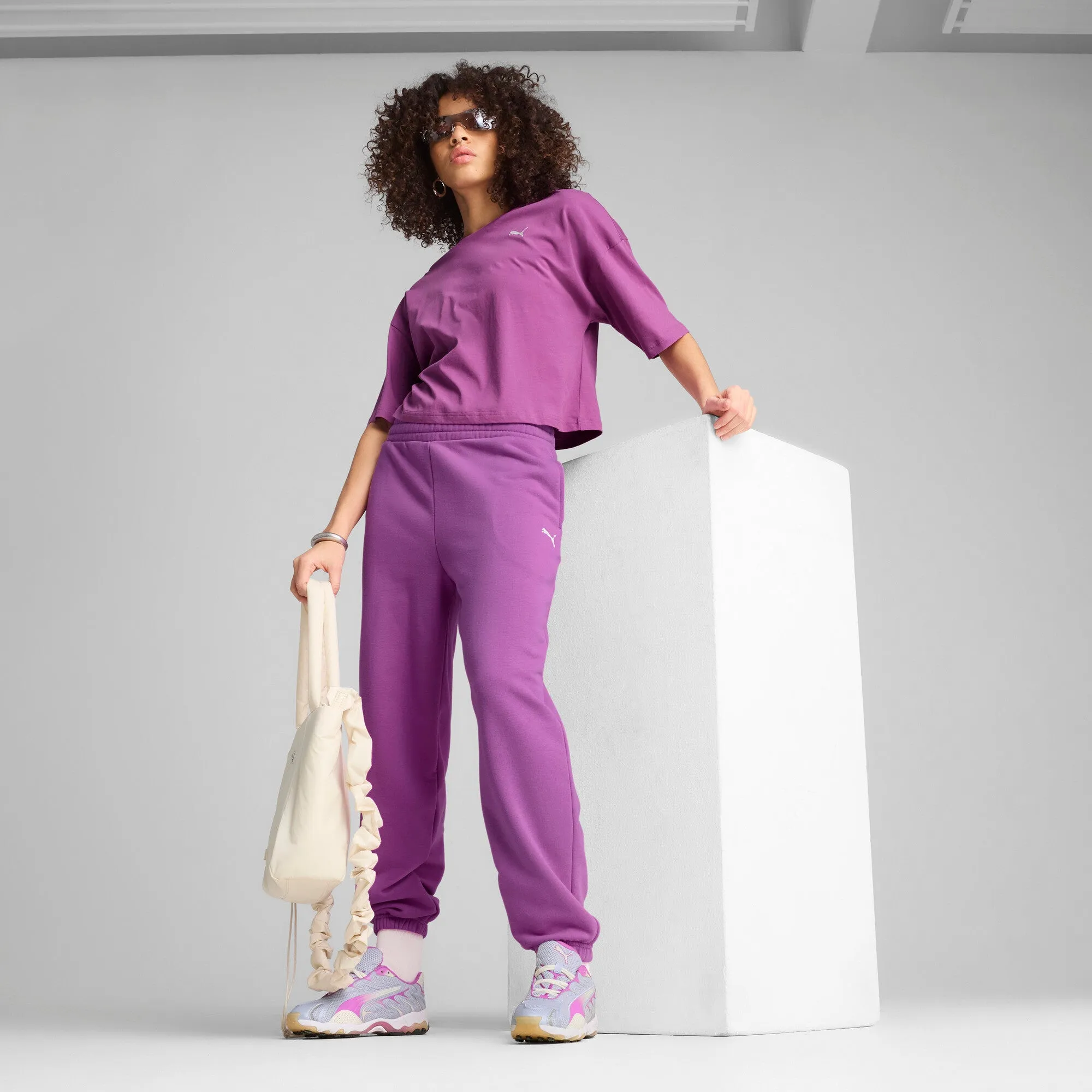 PUMA Damen Basic-Look Bequeme Jogginghose