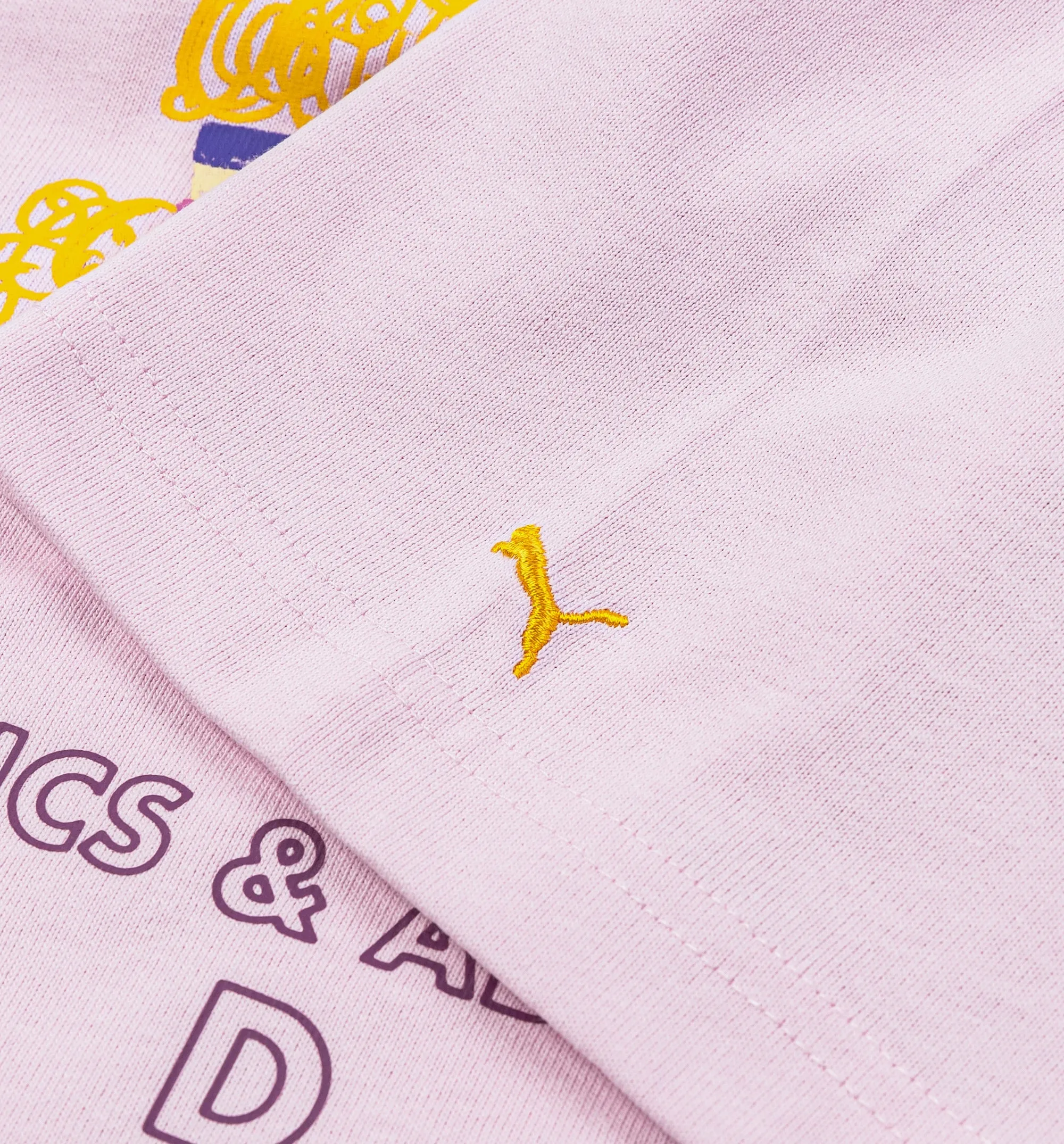 Puma x Kidsuper Academy Grafik Herren Kurzarmhemd - Rosa/Gelb