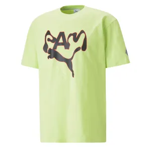 Puma x P.A.M Damen Grafik-T-Shirt Grün Lily