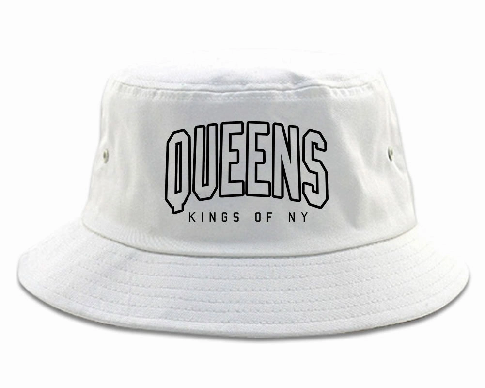 Queens Blue Orange Mens Bucket Hat