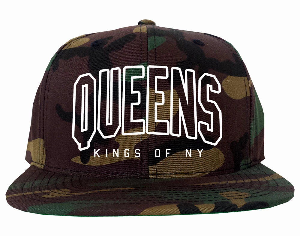 Queens Blue Orange Mens Snapback Hat