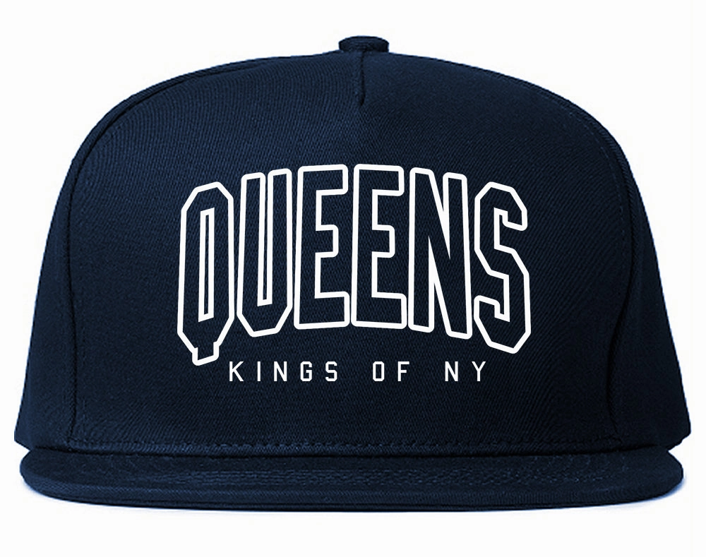 Queens Blue Orange Mens Snapback Hat