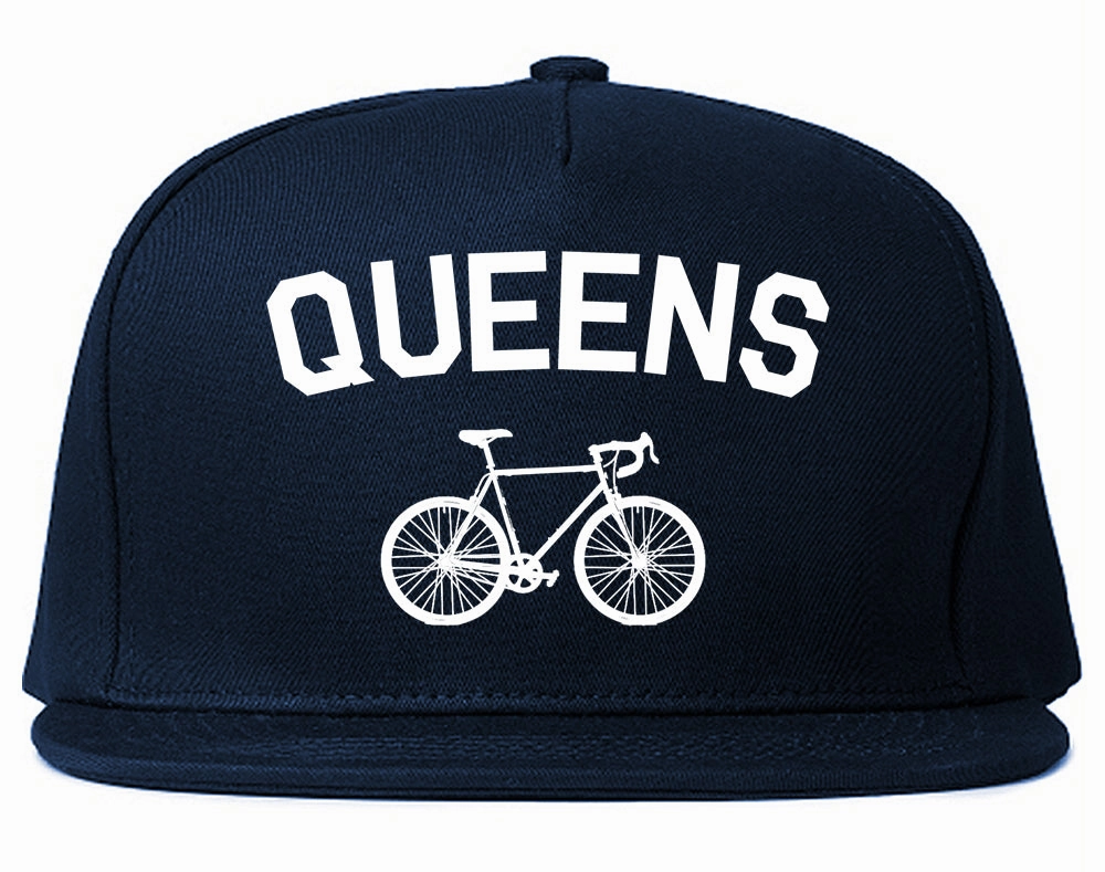 Queens New York Vintage Bike Cycling Mens Snapback Hat