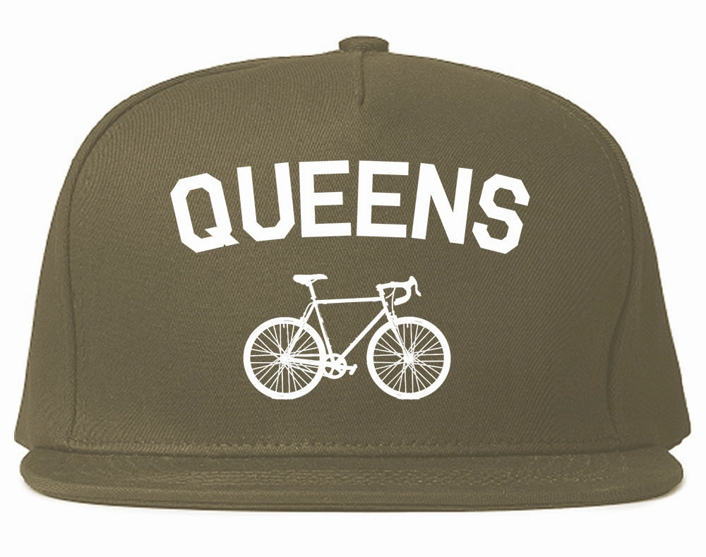 Queens New York Vintage Bike Cycling Mens Snapback Hat