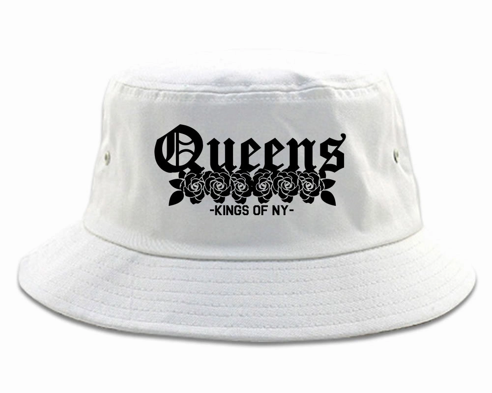 Queens Roses Kings Of NY Mens Bucket Hat