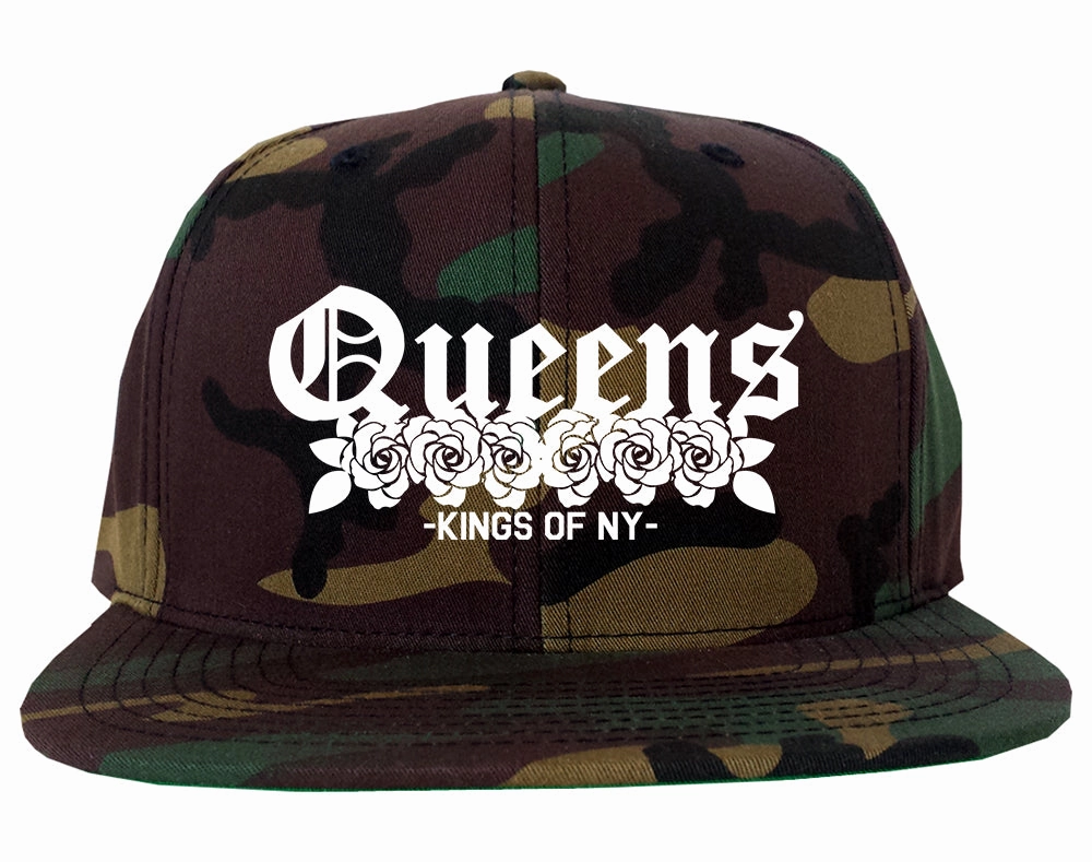 Queens Roses Kings Of NY Mens Snapback Hat