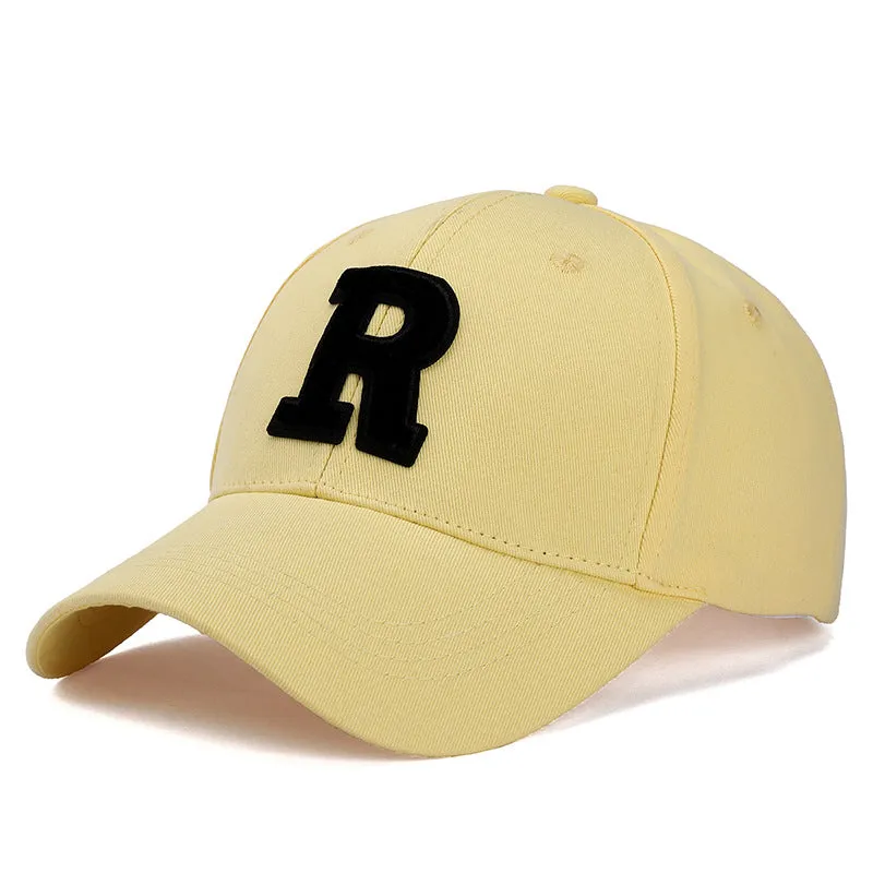 R Letter All-Season Sun Protection Duckbill Cap