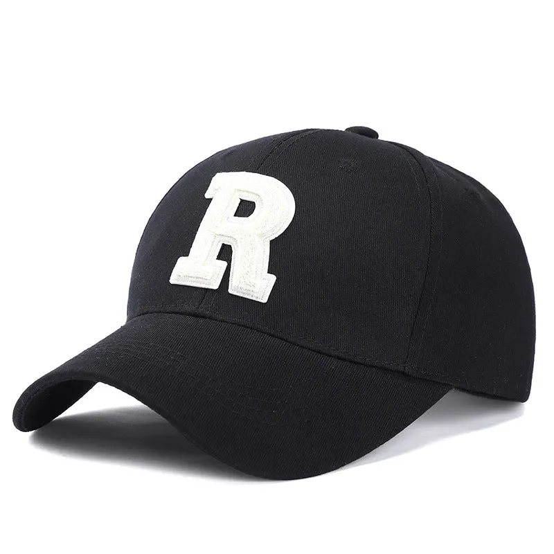 R Letter All-Season Sun Protection Duckbill Cap
