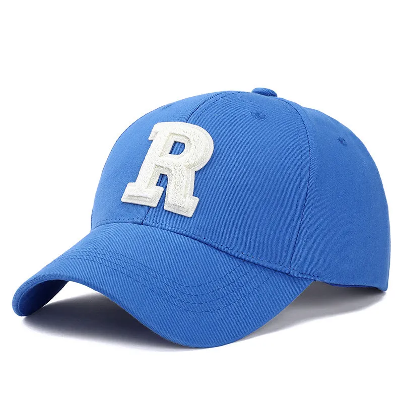 R Letter All-Season Sun Protection Duckbill Cap
