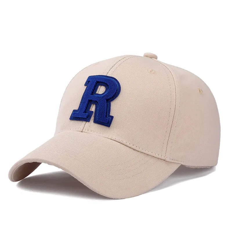 R Letter All-Season Sun Protection Duckbill Cap
