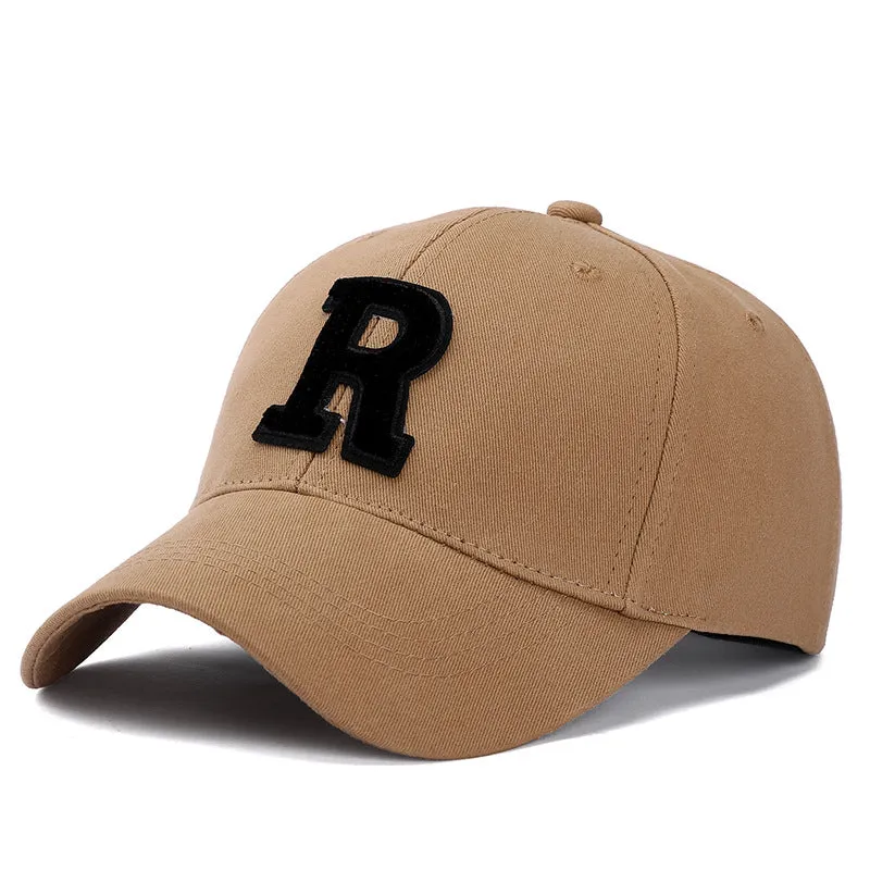 R Letter All-Season Sun Protection Duckbill Cap