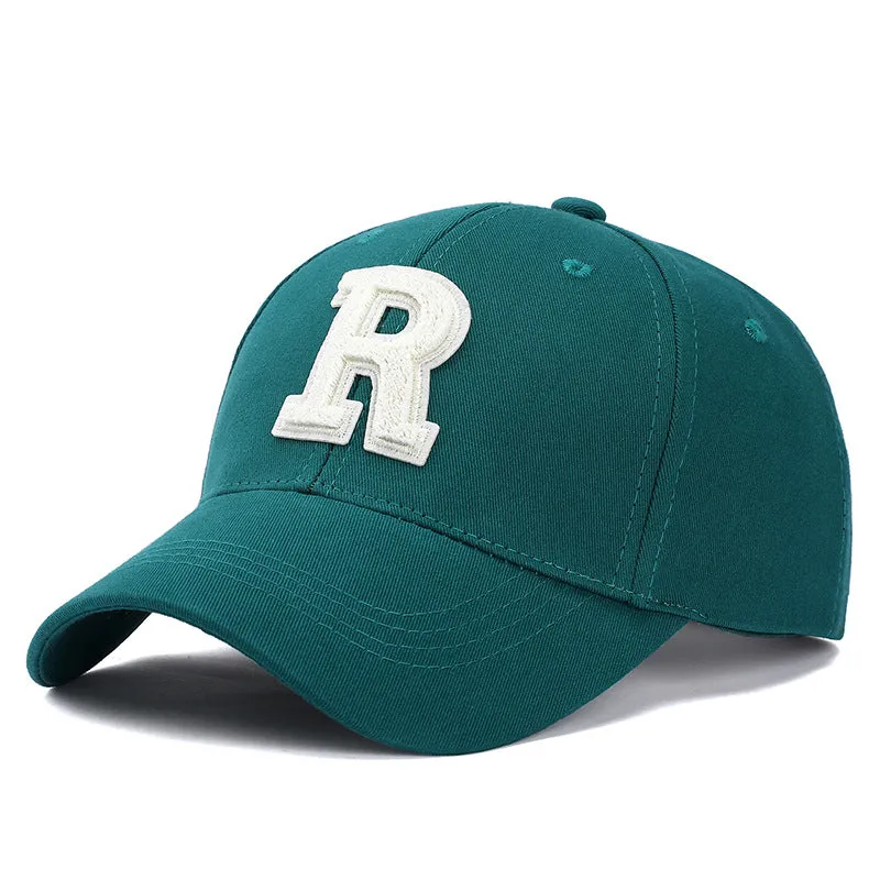 R Letter All-Season Sun Protection Duckbill Cap
