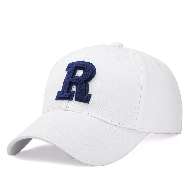 R Letter All-Season Sun Protection Duckbill Cap