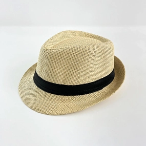 Raffia Jazz Hat Summer Beach Sun Hat British Style spring-straw-hat