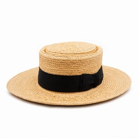 RAFIA PORK BORTER spring-straw-hat