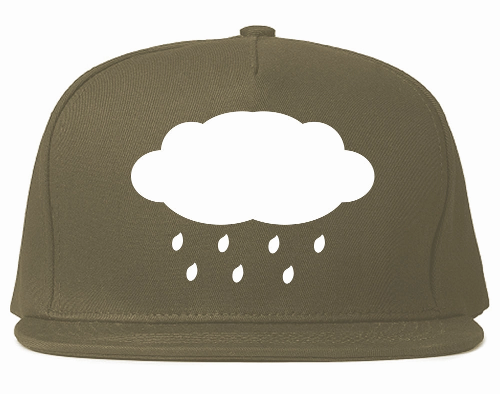 Rain Cloud Mens Snapback Hat