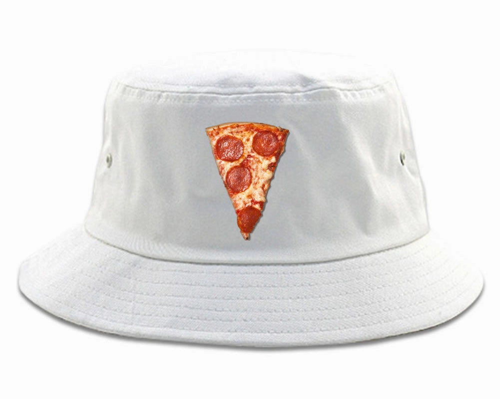 Real Pizza with Pepperoni Meme Bucket Hat Cap