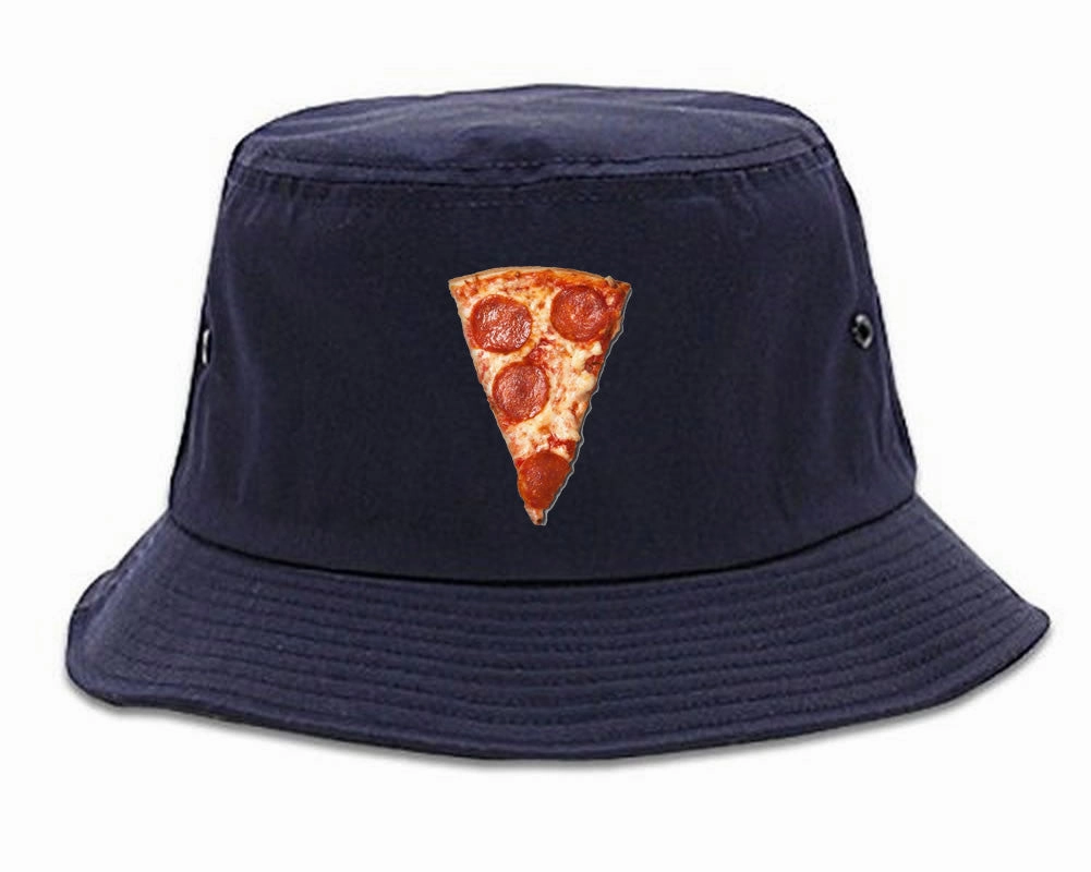 Real Pizza with Pepperoni Meme Bucket Hat Cap