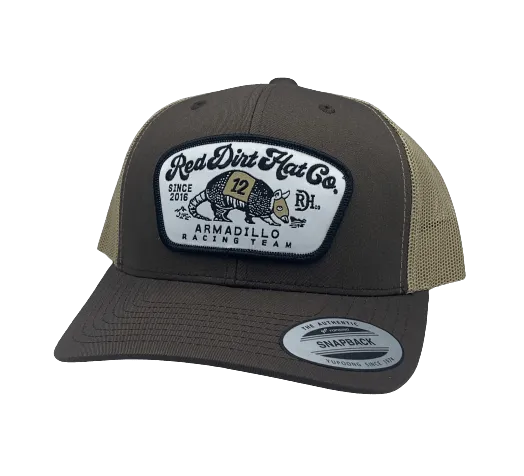 Red Dirt Hat Co Armadillo Racing Patch Cap casual-baseball-cap