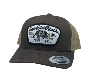 Red Dirt Hat Co Armadillo Racing Patch Cap casual-baseball-cap