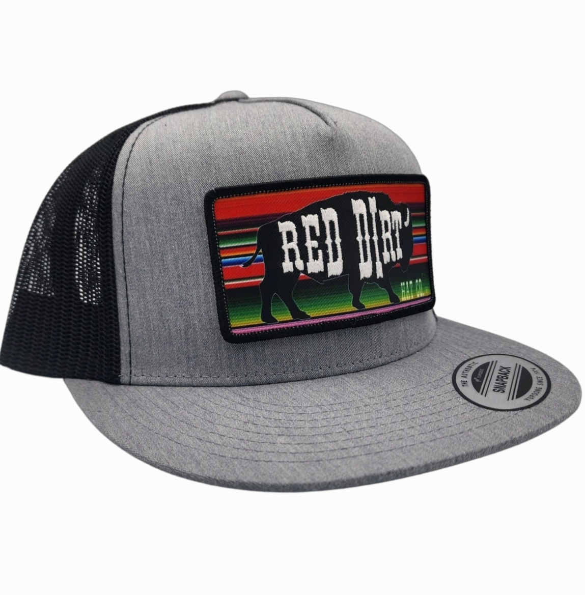 Red Dirt Hat Co Buffalo Serape Patch casual-baseball-cap