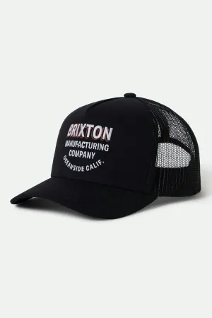 Redoubt Netplus Trucker Hat - Black/Black casual-dad-hat