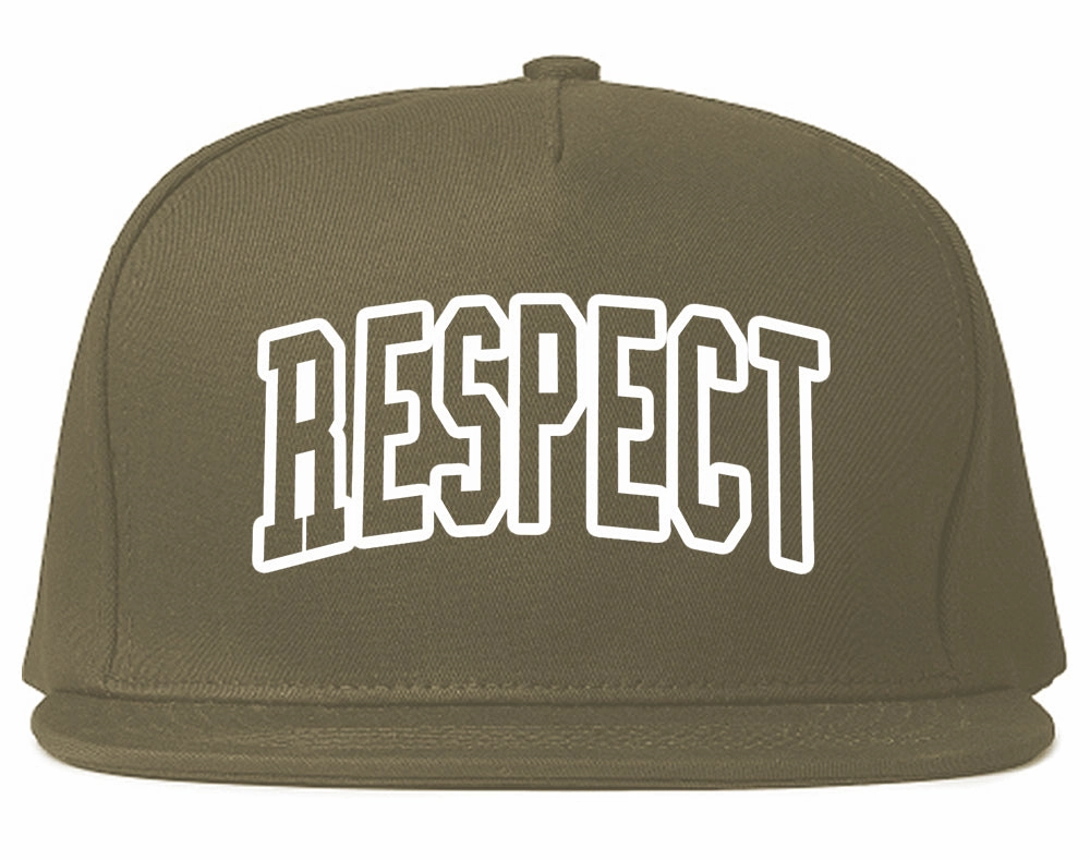Respect Outline Mens Snapback Hat