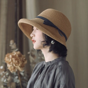 Retro Foldable Sun Hat spring-straw-hat