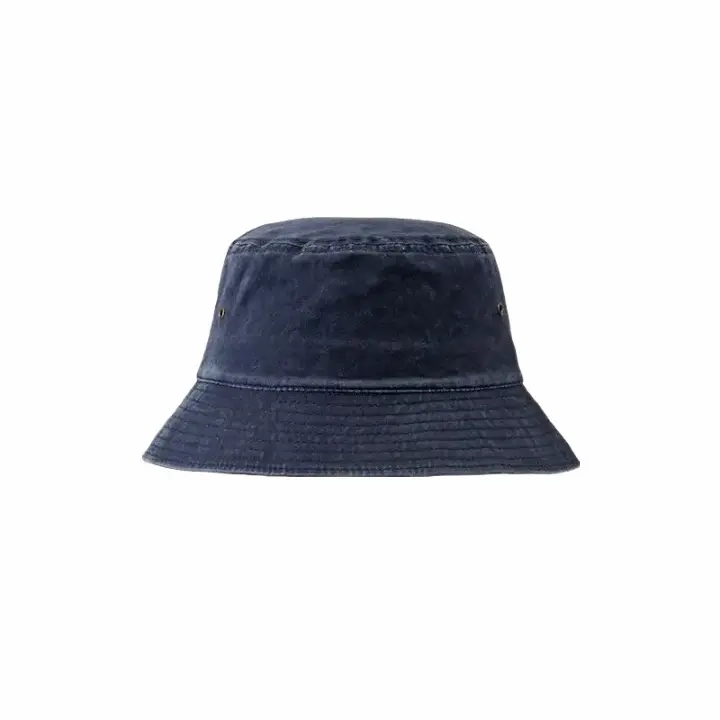 Retro Washed Cotton Bucket Hat