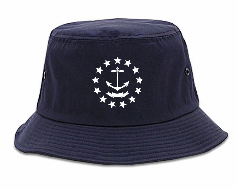 Rhode Island State Flag GRAPHIC Mens Bucket Hat