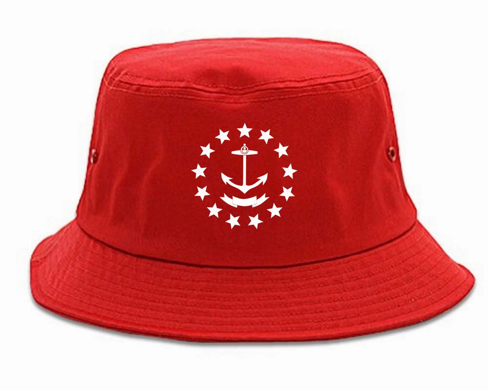 Rhode Island State Flag GRAPHIC Mens Bucket Hat