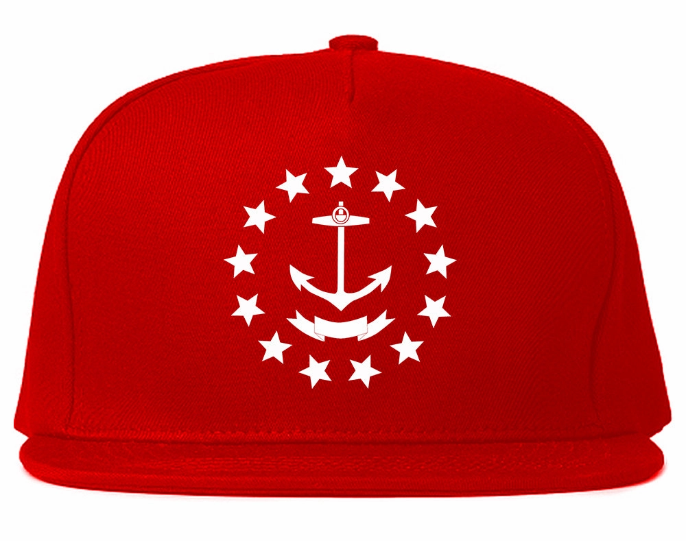 Rhode Island State Flag GRAPHIC Mens Snapback Hat