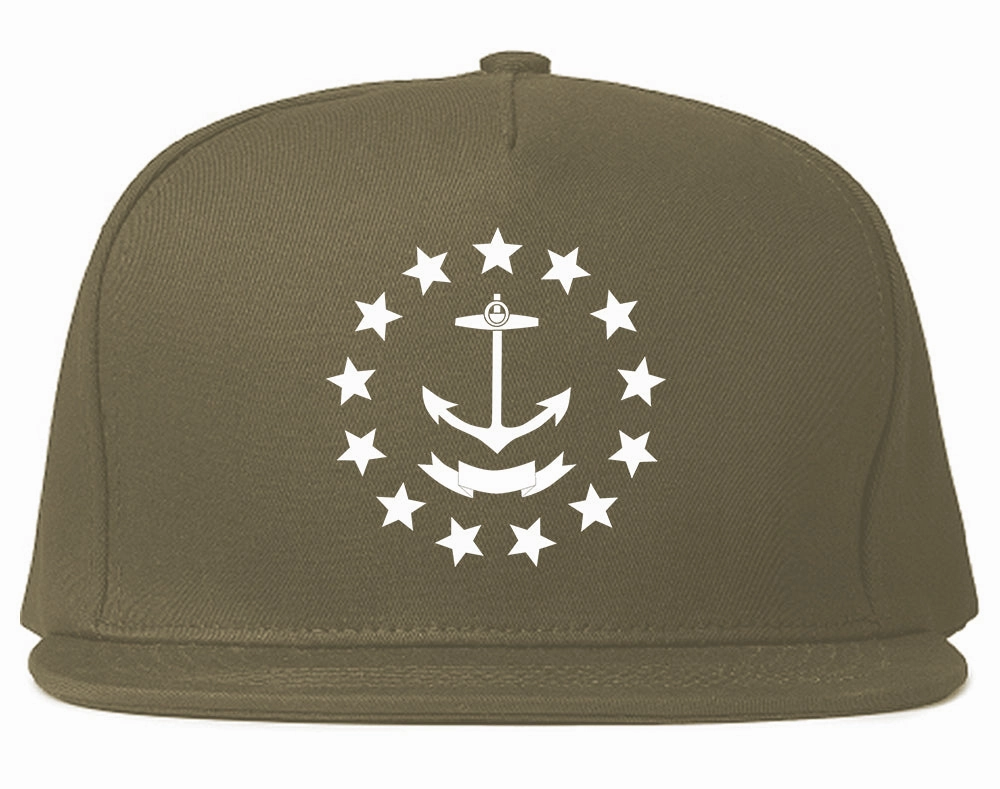 Rhode Island State Flag GRAPHIC Mens Snapback Hat
