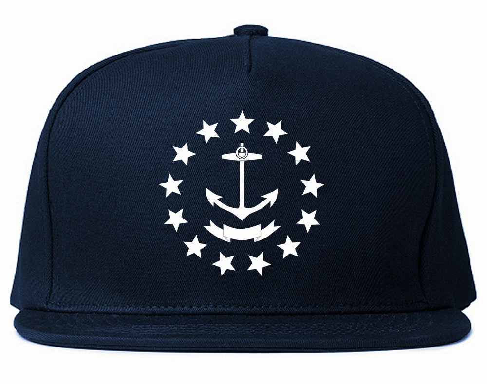 Rhode Island State Flag GRAPHIC Mens Snapback Hat