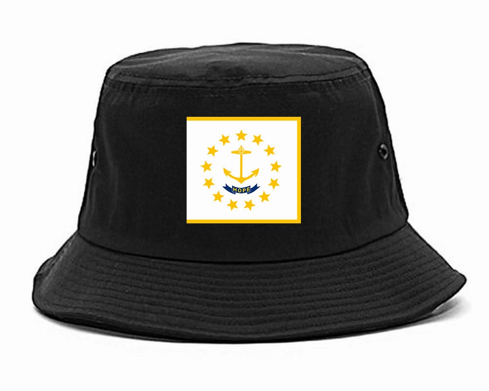 Rhode Island State Flag RI Chest Mens Bucket Hat