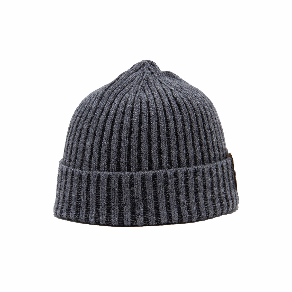RIB SMART KNIT CAP - Gray winter-knitted-hat