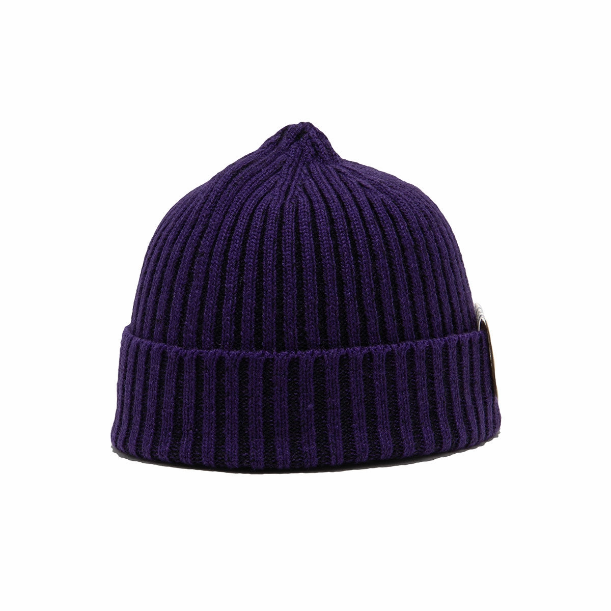 RIB SMART KNIT CAP - Purple winter-knitted-hat