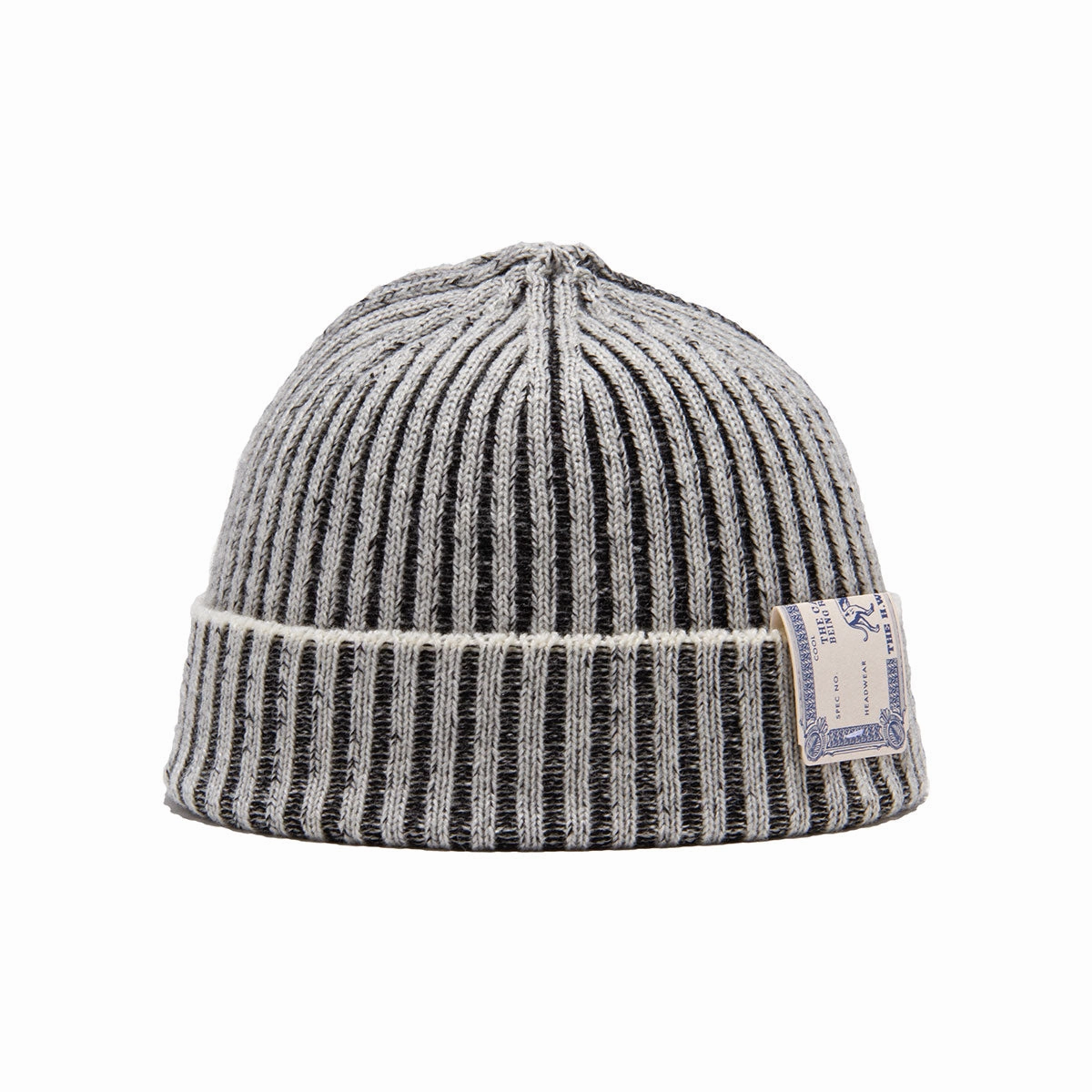 RIB SMART KNIT CAP - White