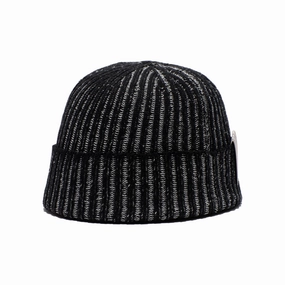 RIB SMART WATCH - Black winter-knitted-hat