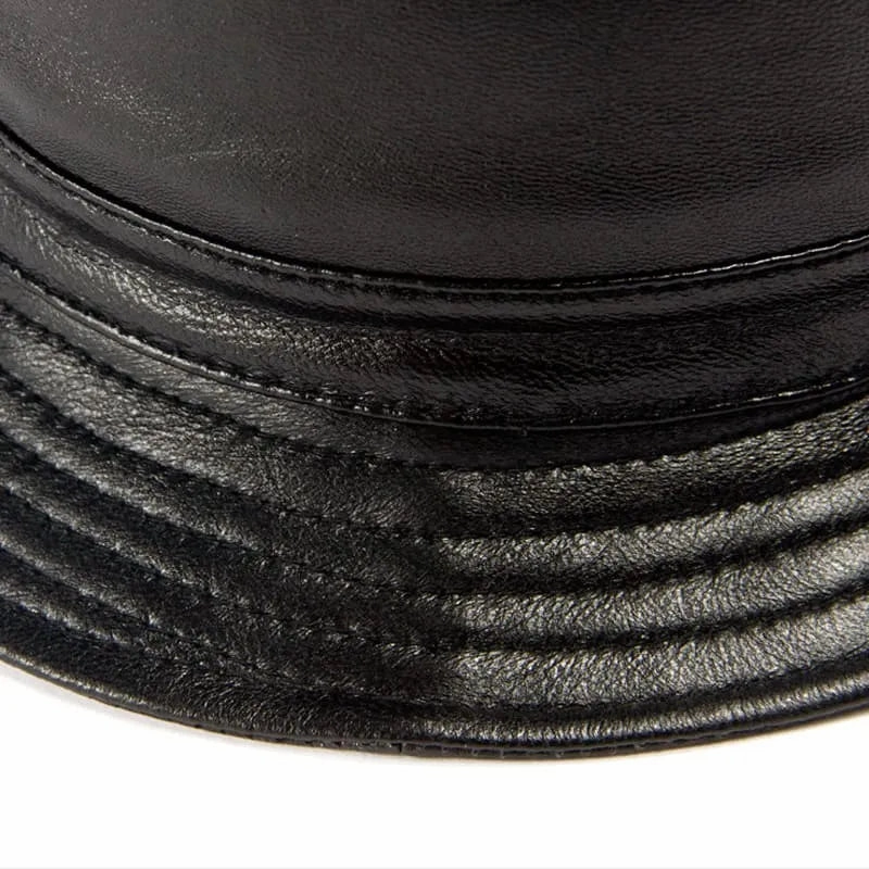 Ricard Genuine Leather Bucket Hat