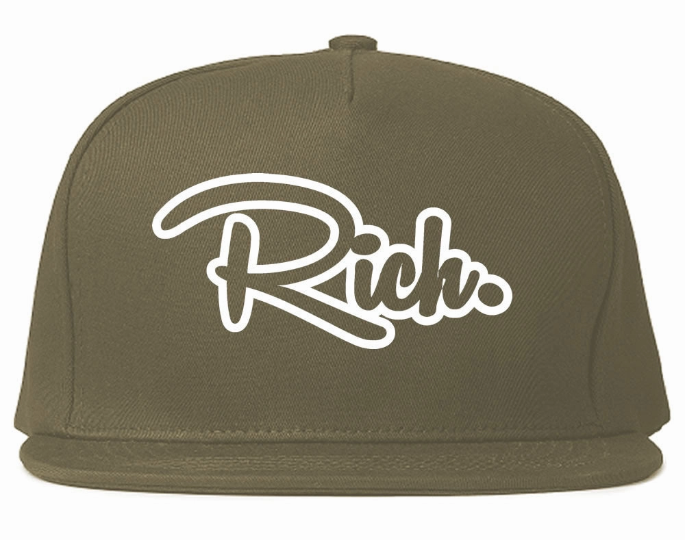 Rich Script Snapback Hat