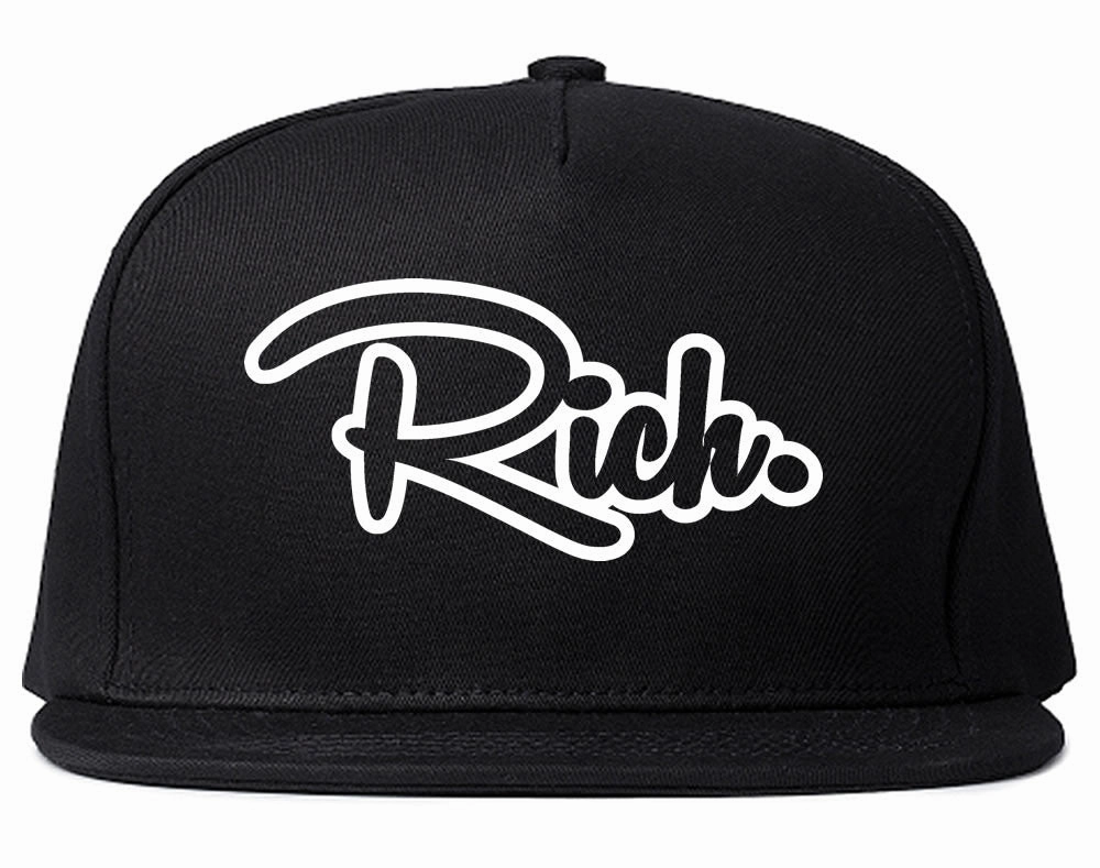 Rich Script Snapback Hat