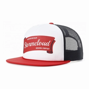 Richardson 5 Panel Foamie Trucker Mesh Snapback fashion-beret