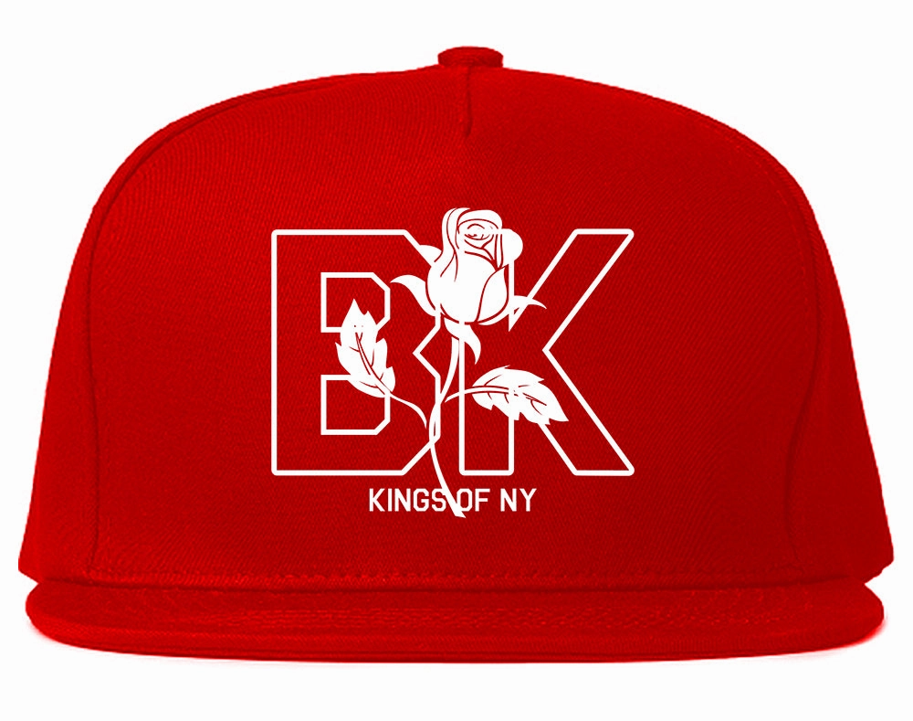 Rose BK Brooklyn Kings Of NY Mens Snapback Hat