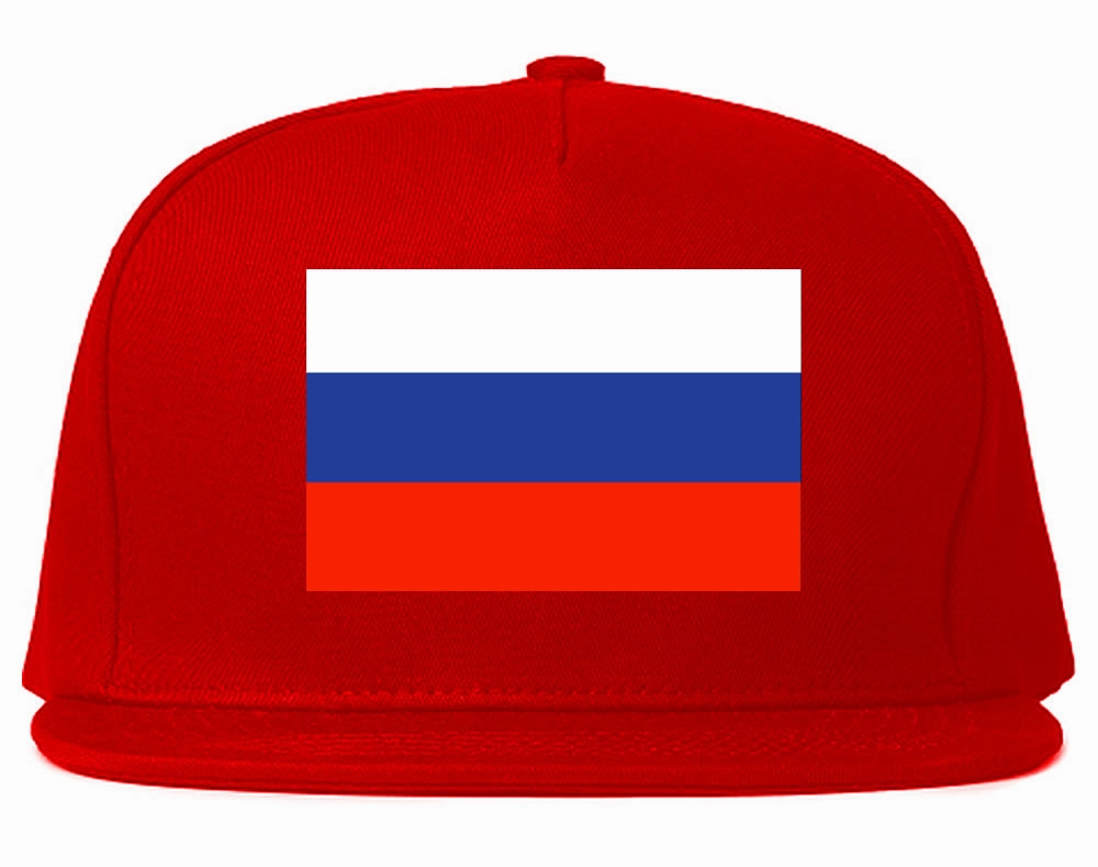 Russia Flag Country Printed Snapback Hat Cap