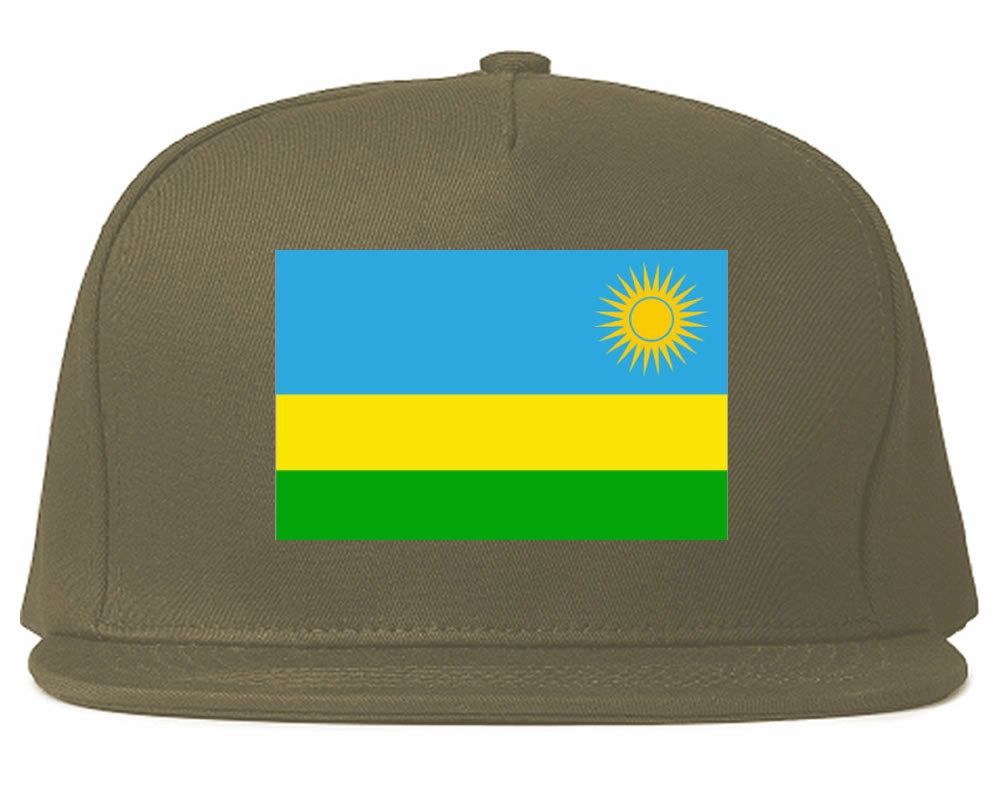Rwanda Flag Country Printed Snapback Hat Cap