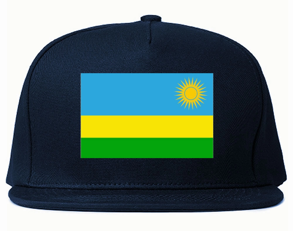 Rwanda Flag Country Printed Snapback Hat Cap