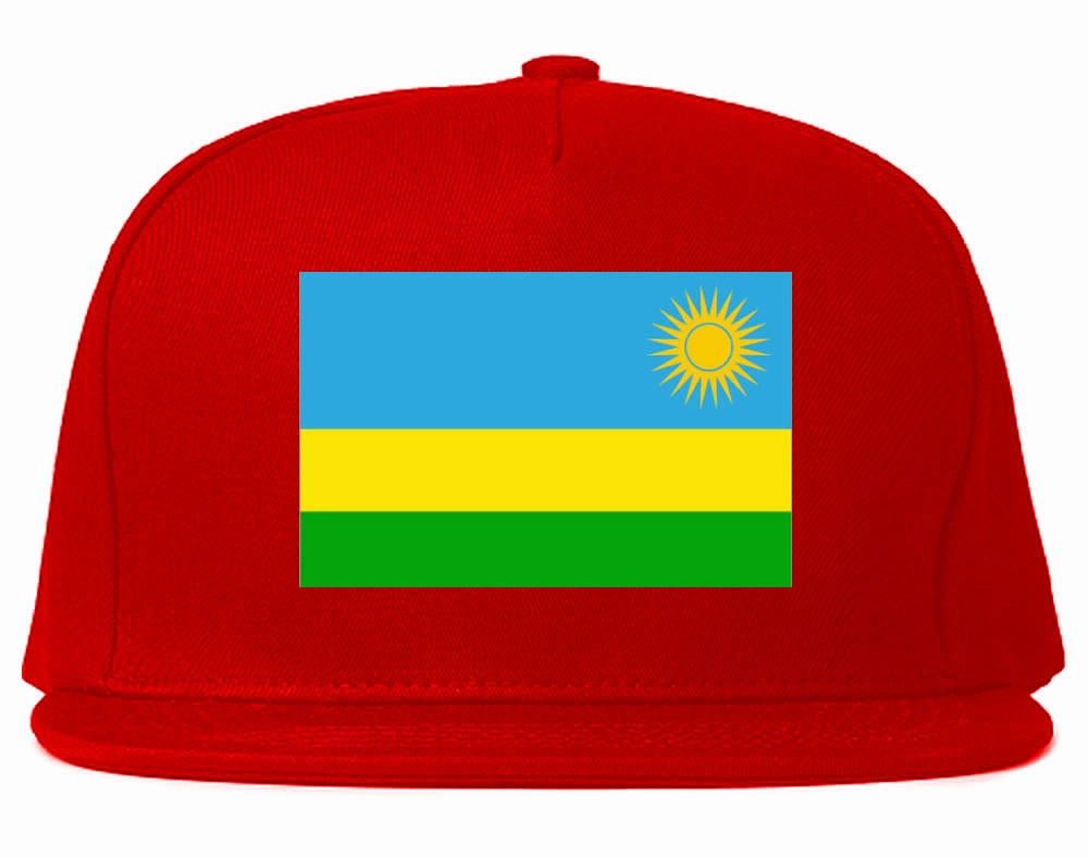 Rwanda Flag Country Printed Snapback Hat Cap