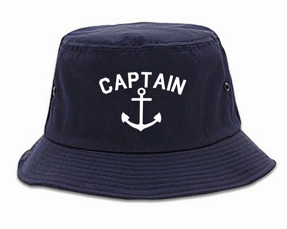 Sailing Captain Anchor Mens Bucket Hat